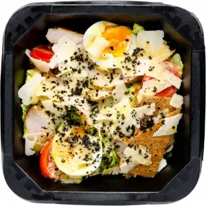 Салат Цезар з індичкою